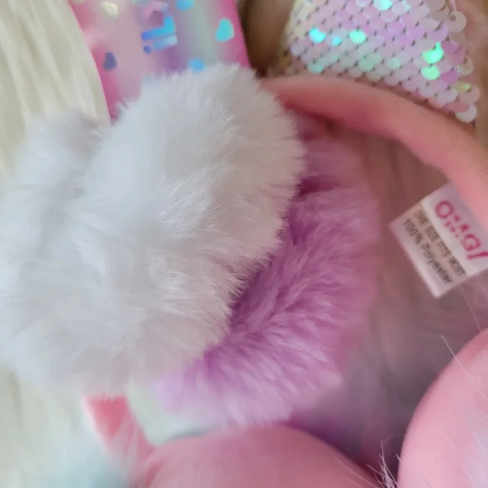 OMG! Cat Unicorn Earmuffs & Scrunchies Set